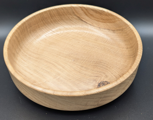 Flache Eichenschale - Ø ca. 19,5 cm, Höhe ca. 4,5 cm