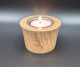 Teelichthalter aus Eiche, Ø ca. 6 cm, Höhe ca. 4,5 cm