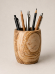 Utensilio aus wild gemasertem Olivenholz